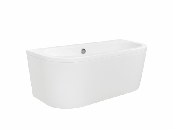 Besco Volya wanna wolnostojąca 150 + syfon klik-klak chrom z przelewem slim WKV150WSS