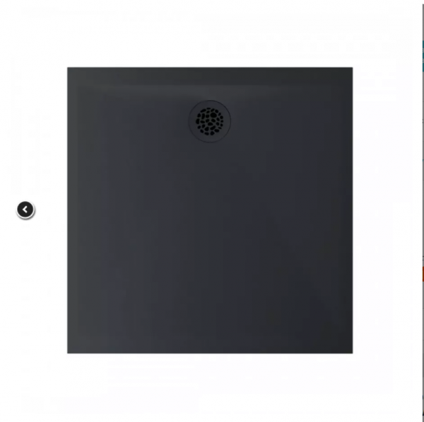 Ronal Air brodzik kwadratowy 80x80 cm konglomeratowy antracyt W37Q08017