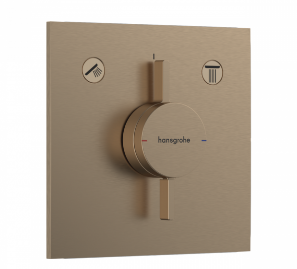 Hansgrohe DuoTurn E Bateria z mieszaczem do 2 odbiorników, podtynkowa brąz szczotkowany 75417140