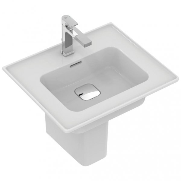 Ideal Standard Strada II Umywalka wisząca lub meblowa 54x46 cm z otworem na baterię, biała T298801