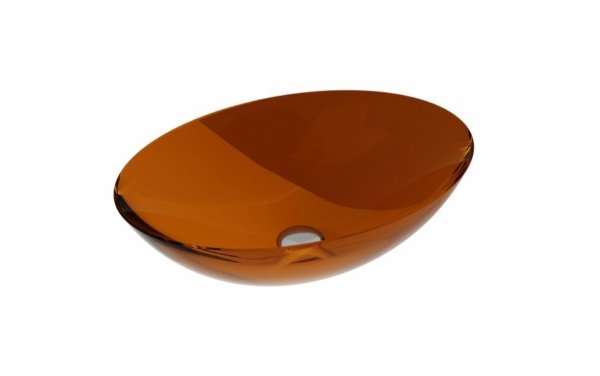 Besco Anya Earth Rust umywalka nablatowa + maskownica biała UMA50ERW
