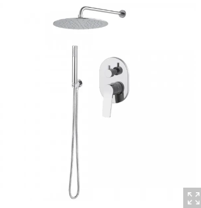 Demm Shine zestaw prysznicowy podtynkowy deszczownica 30 cm chrom 72ZES30