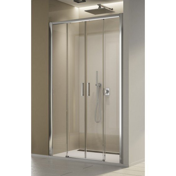 Sanswiss Top-Line S drzwi rozsuwane czteroczęściowe 140cm profil połysk TLS41405007