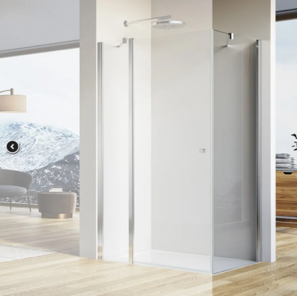 Ronal Sanswiss Solino ścianka prysznicowa 90 cm boczna do drzwi srebrny połysk SOLT109005007
