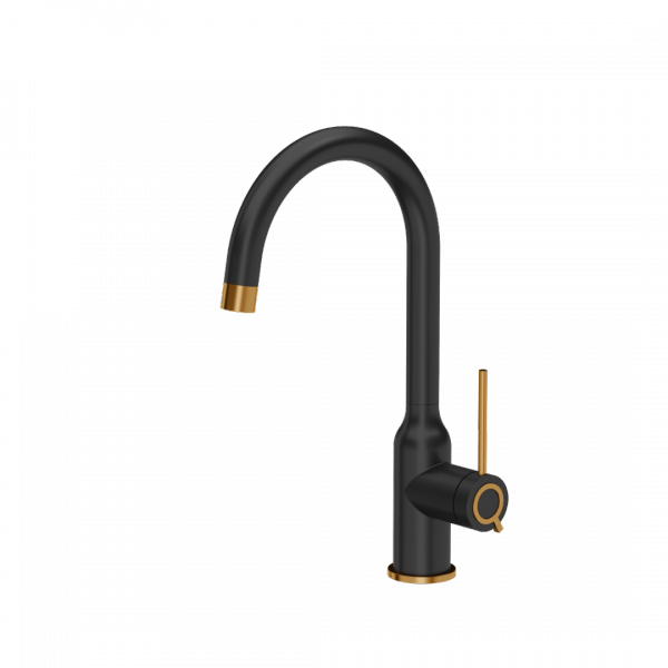 QUADRON Bateria kuchenna INGRID Q LINE SteelQ pure carbon mat/PVD miedź 3523500BLMPVDC1