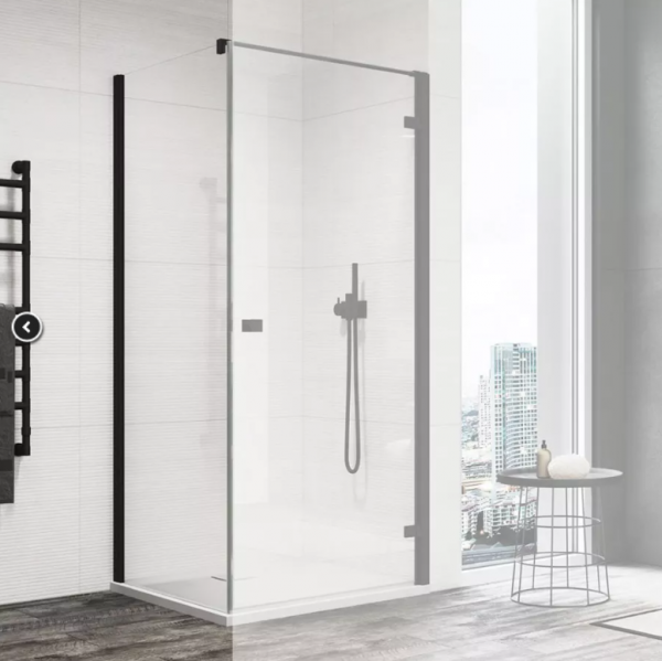 Ronal Sanswiss Annea ścianka prysznicowa 70 cm boczna do drzwi czarny mat ANT107000607