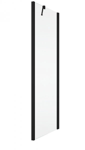 Ronal ścianka boczna 80x200 cm, szkło przezroczyste, profile BLACK LINE czarny mat SOLT208000607
