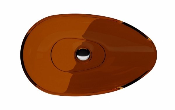 Besco Neya Earth Rust umywalka nablatowa + maskownica biała UMN60ERW