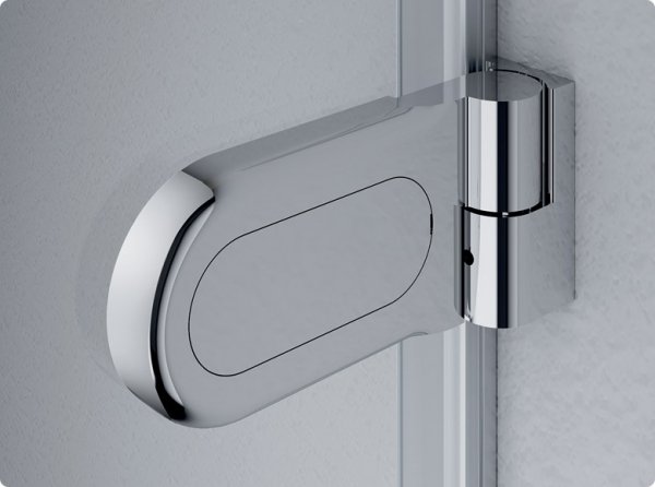 Ronal Sanswiss Pur Drzwi jednoczęściowe do 100xdo 200 cm lewe profile chrom szkło Satyna PUR1GSM21049