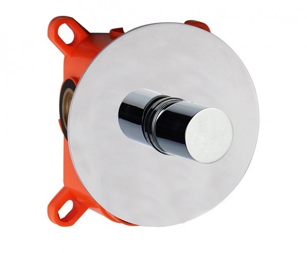 AQG Bateria prysznicowa podtynkowa 1-drożna Tube Chrom 01TUB350CR