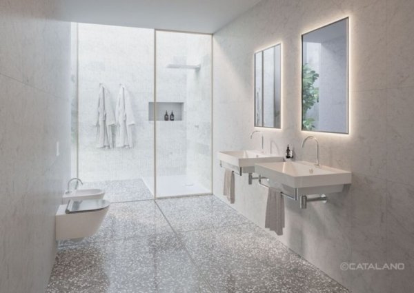 Catalano ZERO 60x50 umywalka b/o z kompletem mocowań biały połysk 160ZP00/0120600001