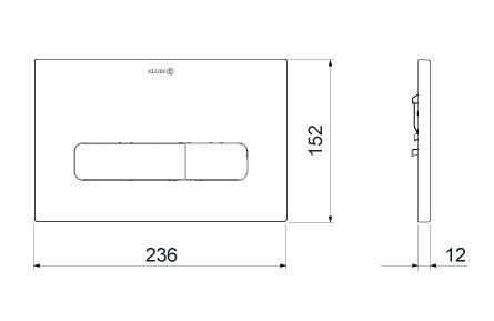 Kludi Unifix Przycisk WC morski mat 30PP01O3