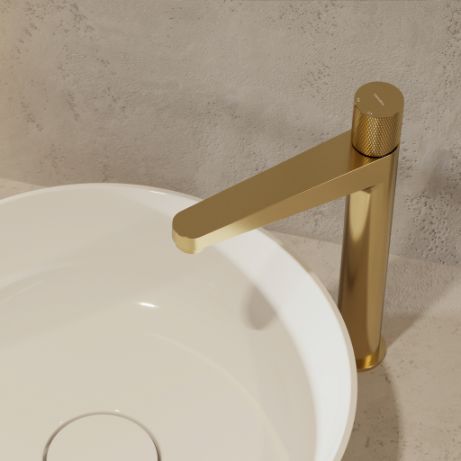 Omnires Contour bateria umywalkowa wysoka złoty szczotkowany CT8012GLB