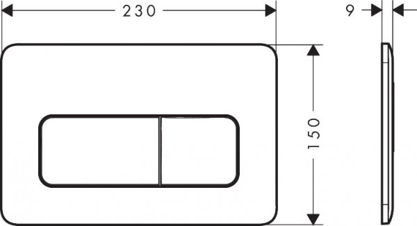Hansgrohe iFrame Original Q Przycisk WC biały 66001450 WYSYŁKA 24H