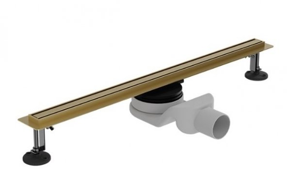 Lavita Odpływ liniowy Linear slim Brushed Gold 800 5900378370222