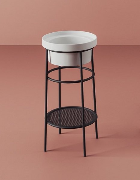  Artceram ACA05417 stelaż pod umywalkę FUORI SCALA 40 / NERO SATINATO