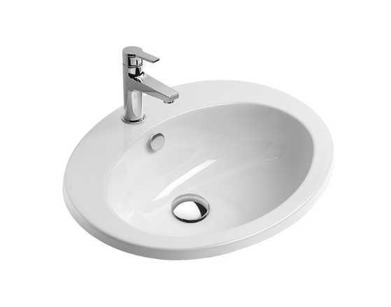 Catalano INCASSO 57 umywalka wpuszczana z otworem na baterię 1INZE00/0725571001