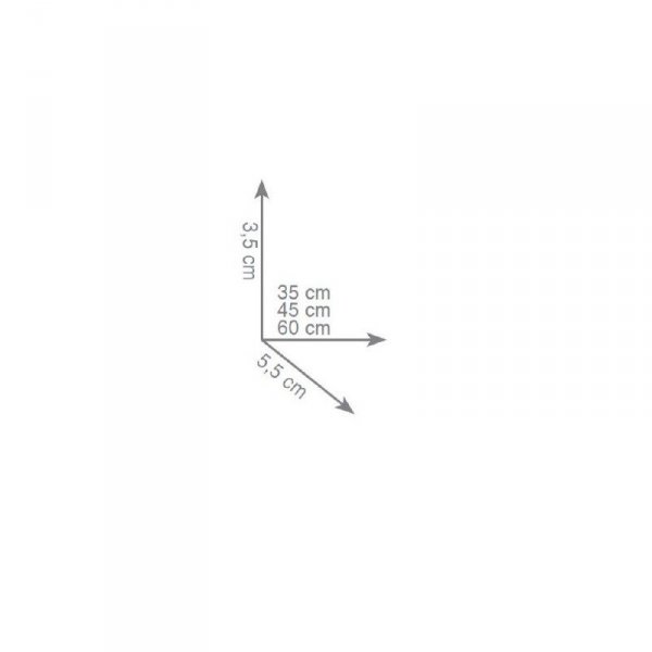 GEDY ATENA WIESZAK 45CM CHROM 4421/45
