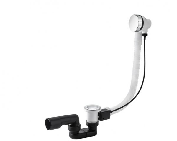 Vedo Classic I Przelew wannowy z korkiem automatycznym 70cm chrom 242A/70/CH