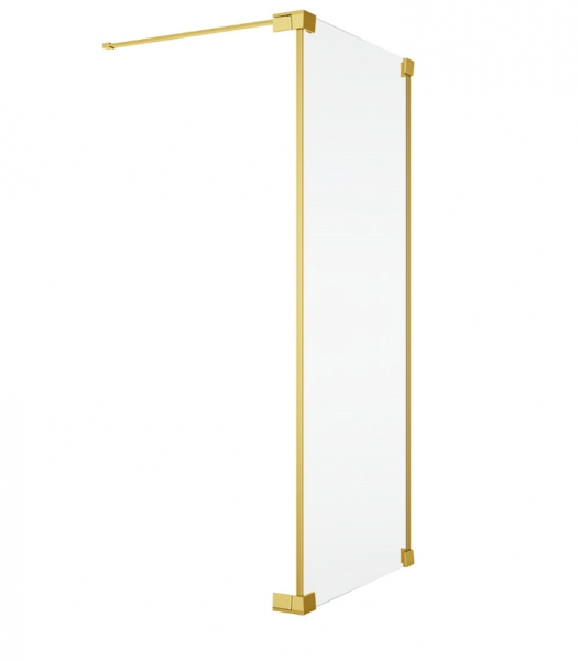 Ronal  Sanswiss ścianka boczna 75x200 cm, szkło przezroczyste, profile GOLD LINE złoty CAT20751207