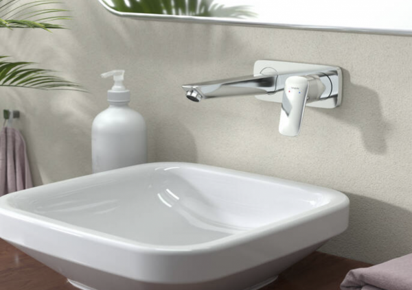 Hansgrohe Logis Jednouchwytowa bateria umywalkowa z wylewką 19,5 cm, ścienna, podtynkowa chrom 71220000