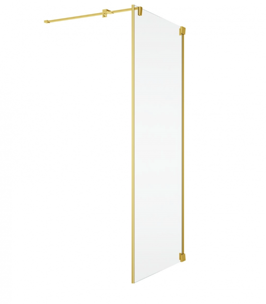 Ronal Sanswiss ścianka boczna 110x200 cm, szkło przezroczyste, profile GOLD LINE złoty CAT51101207