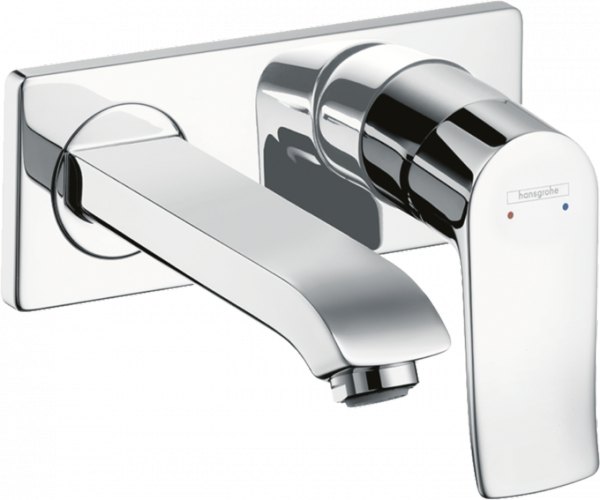 31251000 Hansgrohe Metris Jednouchwytowa bateria umywalkowa LowFlow 3,5 l/min z wylewką 16,5 cm ścienna podtynkowa
