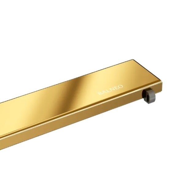 Balneo Duplex Next Mirror Gold 2w1 Odpływ liniowy dwustronny do wklejania płytki 90 cm lustrzane złoto A0101080102-4 WYSYŁKA