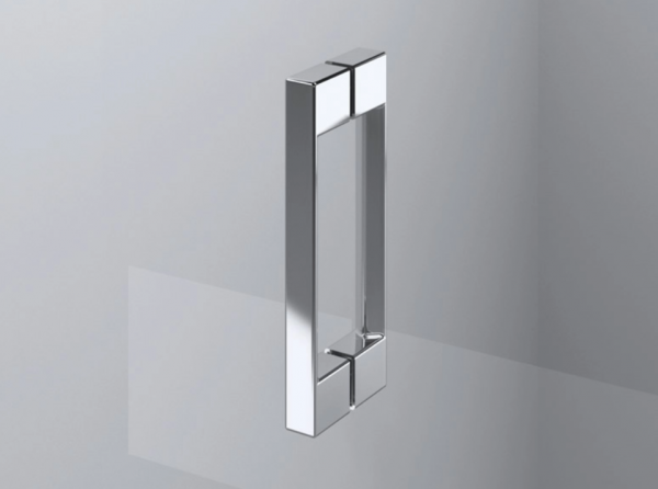 Ronal Sanswiss drzwi jednoczęściowe ze ścianką stałą w linii 160,1-200x0-200 cm, szkło Durlux 200, profile chrom PU31DSM41022