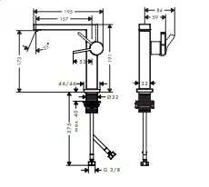 Hansgrohe Tecturis E Jednouchwytowa bateria umywalkowa 150 Fine CoolStart EcoSmart+ bez kompletu odpływowego Biały Matowy 73021700