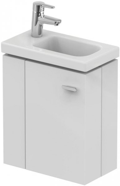 Ideal Standard Connect Space Umywalka półblatowa 45x25 cm, otwór po lewej stronie, biała E136201