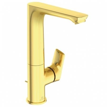 Ideal Standard Connect Air Bateria umywalkowa z korkiem złoto szczotkowane połysk A7020A2