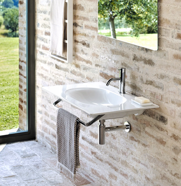 Catalano SFERA umywalka ścienna 75x50cm z kompletem mocowań ciemny szary mat 0520760032