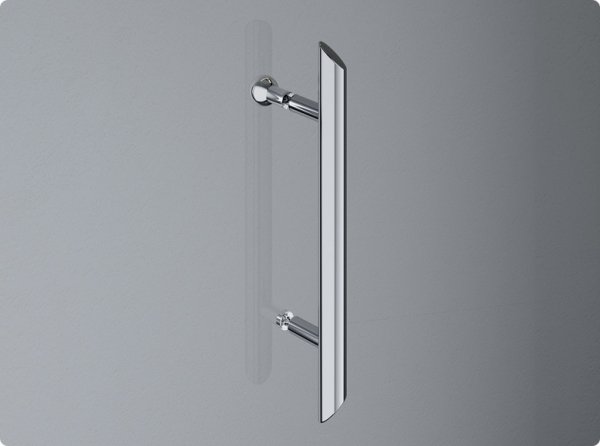 Ronal Sanswiss Pur Drzwi jednoczęściowe do 100xdo 200 cm lewe profile chrom szkło Master Carre PUR1GSM21030