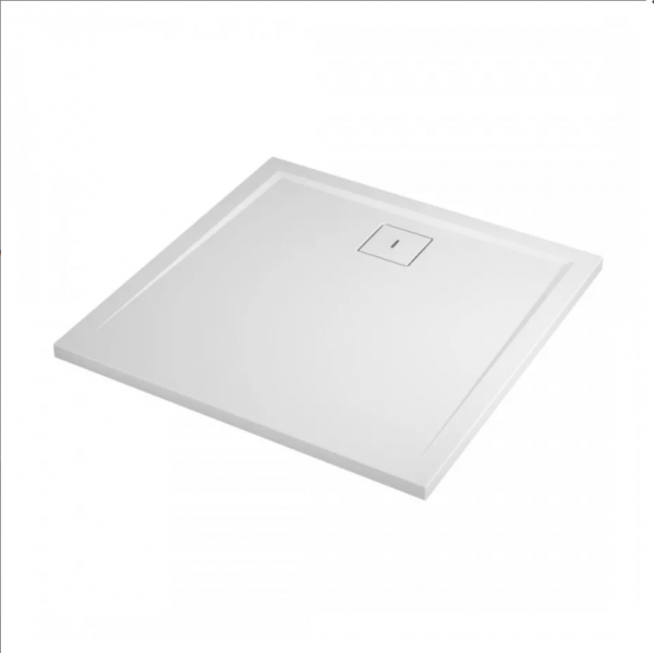 Ronal Sanswiss Livada brodzik kwadratowy 90x90 cm konglomeratowy biały W20Q09004