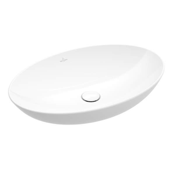 Villeroy &amp; Boch Loop &amp; Friends Umywalka nablatowa 56x38 cm bez przelewu biała Weiss Alpin 4A470101  VB088497