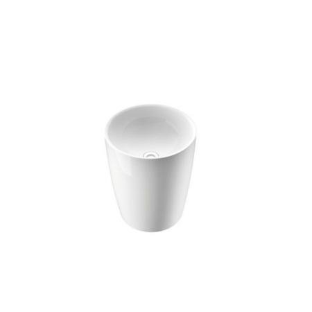Marmorin Lara umywalka nablatowa 40 cm biały połysk PU050010400