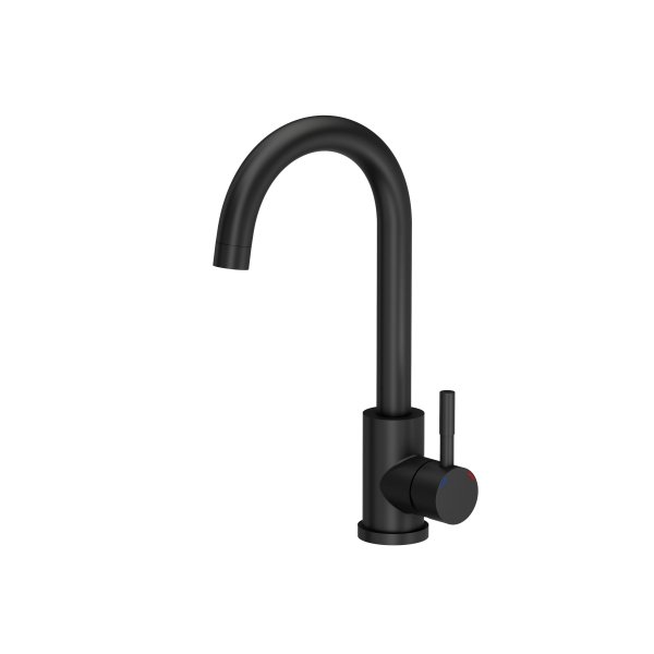 Quadron Zestaw JOHNNY 116 PURE CARBON zlewozmywak granitowy z baterią, dozownikiem i zwijaną matą – jednokomorowy, wpuszczany, pure carbon/elementy czarne, bateria pure carbon, dozownik pure carbon, Qmata pure carbon HCQJ6044BLMBDRPC