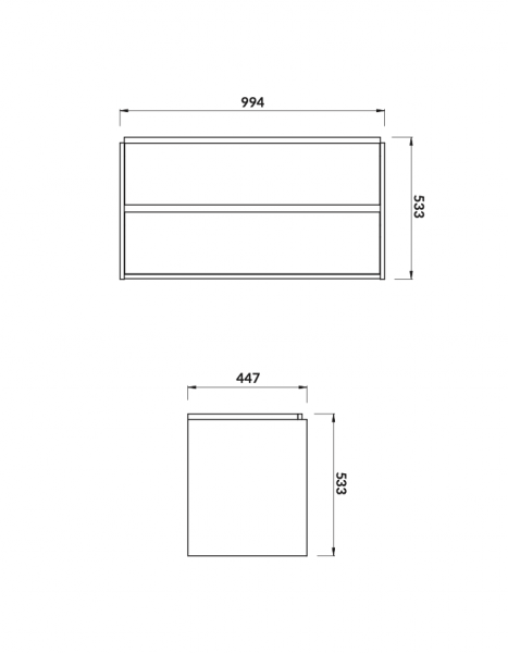 Cersanit szafka podumywalkowa CREA 100 biała S924-021