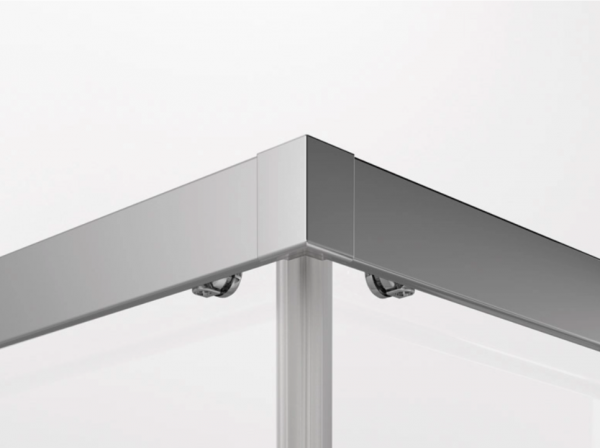 Ronal wejście narożne prawe z drzwiami rozsuwanymi, kabina asymetryczna 90x200 cm, szkło Durlux 200, profile srebrny mat TLSD0900122