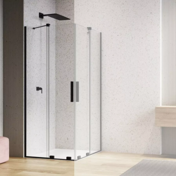Ronal Sanswiss Amalia drzwi prysznicowe 100 cm część 1/2 lewe czarny mat D35SE2L1000607
