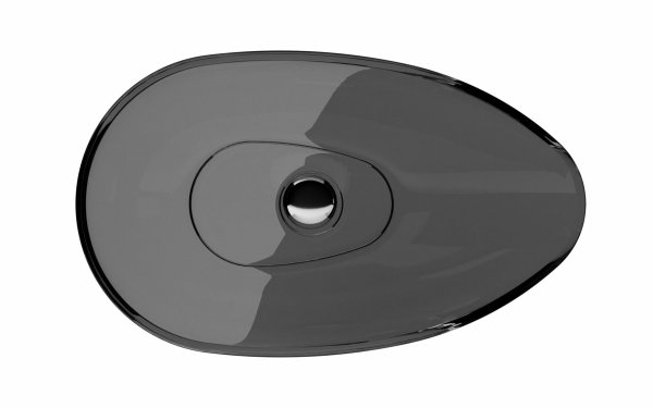 Besco Neya Carbon Grey umywalka nablatowa + maskownica biała UMN60CGW