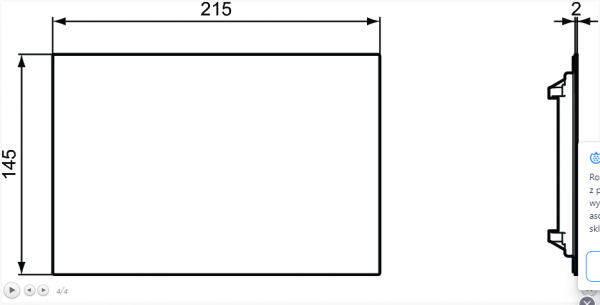 Ideal Standard ProSys Septa Pro P4 Przycisk WC biały R0136AC