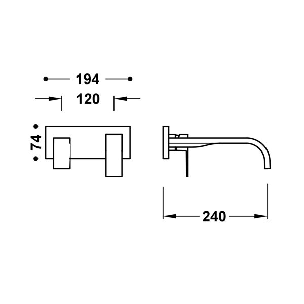 Tres CUADRO ELEMENT NAŚCIENNY DO PODTYNKOWEGO KORPUSU BATERII UMYWALKOWEJ-00630032BM
