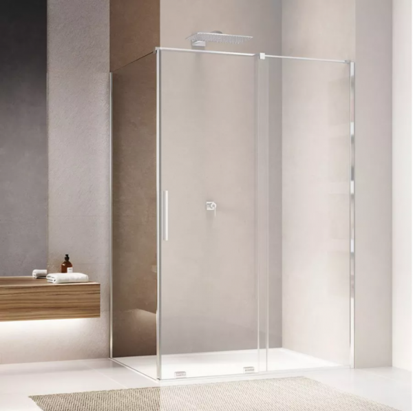 Ronal Sanswiss Amalia ścianka prysznicowa 100 cm boczna do drzwi srebrny połysk D35F11005007