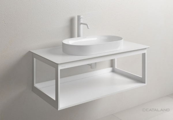 Catalano HORIZON 60x35 umywalka nablatowa biały połysk 160AHZ00