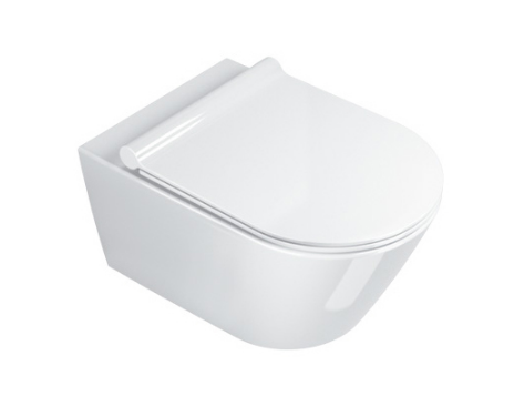 Catalano New Zero miska WC wisząca bezrantowa Newflush z deską wolnoopadającą i mocowaniem 0111500001 +0551200001 +9056060000