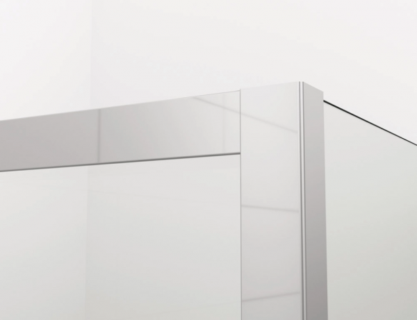 Ronal ścianka boczna 100x200 cm, szkło przezroczyste, profile srebrny połysk SOLT210005007