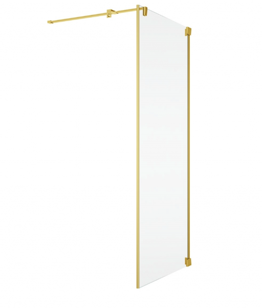 Ronal Sanswiss ścianka boczna 120x200 cm, szkło przezroczyste, profile GOLD LINE złoty CAT31201207