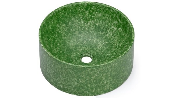 S.V.I.S. Design UMYWALKA 40 CM COLUMBA BASIC - FINGER PAINTING ZIELONY, LAKIER MATOWY